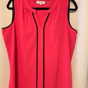 Calvin Klein Sleeveless Blouse Sz L